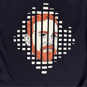 Andrew Santino Whiskey Ginger Graphic Hoodie Black Pullover Unisex Medium